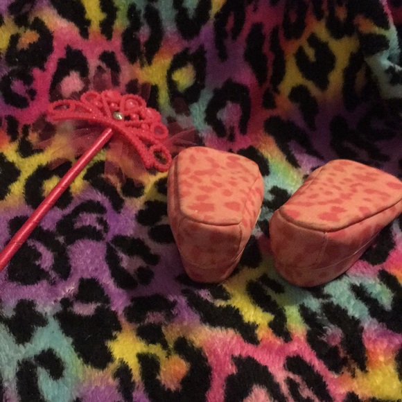 NWOT Todd sz 3 pink leopard soft shoes $5 - Picture 2 of 4